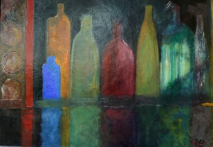 LA BOUTEILLE BLEUE
Carton
56x80