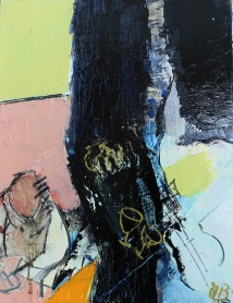 AU PIED DU MUR
Huile sur toile
35x27
